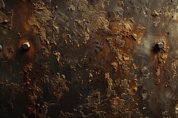 Aufkleber - Detailed close up of a rusted metal surface, suitable for industrial backgrounds.