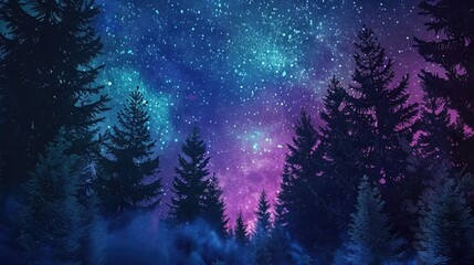 Poster - A mesmerizing view of a night sky filled with countless stars. Perfect for celestial themed designs.