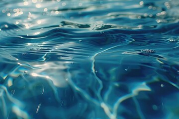 Poster - A close up view of water in a pool. Suitable for various design projects.