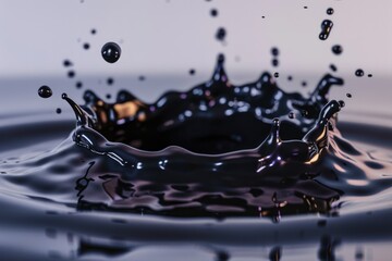 Poster - Close-up of a single water droplet. Great for nature or science concepts.