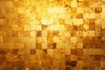 Wall Mural - A gold background with golden mosaic patterns