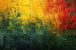 Abstract grunge background with yellow, red and green colors 