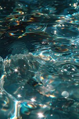 Poster - Crystal clear water in a pool, suitable for various uses.