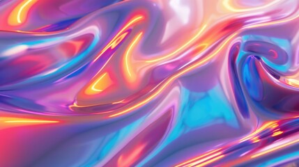 Poster - Close up of a vibrant and colorful liquid painting, perfect for artistic projects.