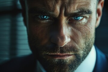 Poster - Close-up of a man in formal attire. Ideal for business concept designs.