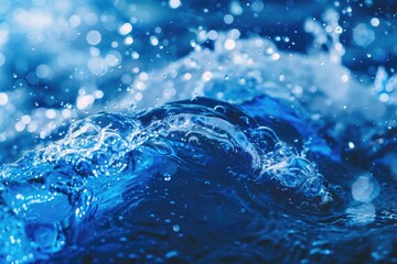Poster - Close up view of a wave in a body of water, suitable for various design projects.
