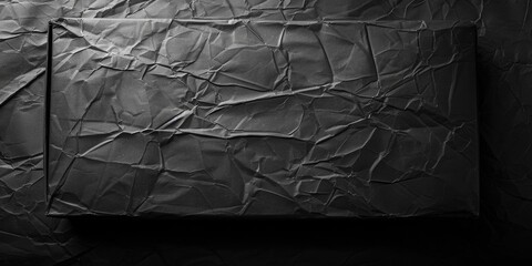 Poster - A simple black and white image of a piece of paper. Suitable for various design projects.