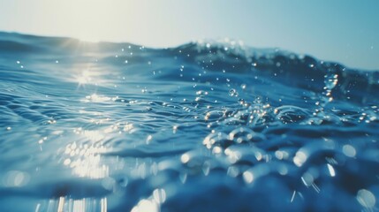 Poster - A detailed shot of a wave in the ocean, perfect for nature backgrounds.