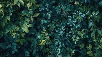 Aufkleber - Close up of a bunch of green leaves. Suitable for nature backgrounds.