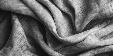 Aufkleber - Close-up photo of a black and white blanket, perfect for home decor.