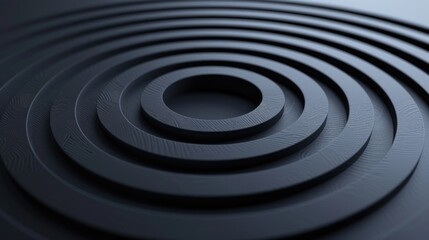 Aufkleber - Detailed shot of a black circular object, suitable for various projects.