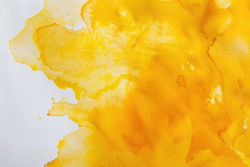 Poster - Close up of yellow substance on white surface. Perfect for scientific or educational projects.