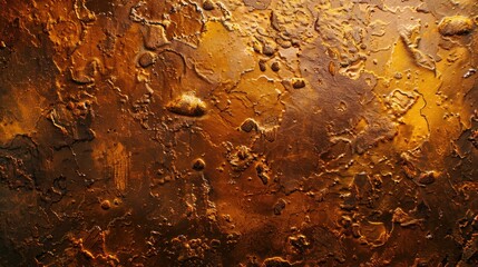 Poster - Detailed close up of a rusted metal surface, suitable for industrial or grunge themed projects.