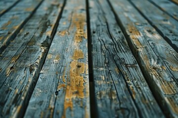 Poster - Close up of weathered wooden floor, suitable for background use.