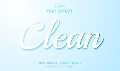 clean editable text effect