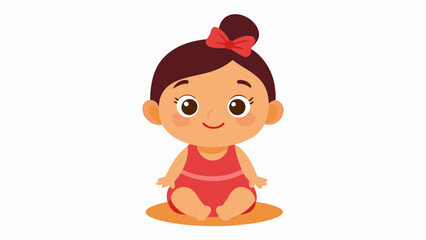 Wall Mural - a beautiful baby cartoon vector and svg file