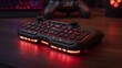 Gaming chatpad attachment for controllers with backlit keys and audio controls