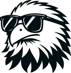 Sticker - Eagle wearing sunglasses