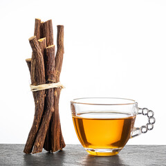 Sticker - Licorice stems with medicinal drink - Glycyrrhiza glabra