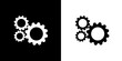 Settings icon. Business icon. Tool icon. CEO icon. Black icon. Black line icon. Silhouette.
