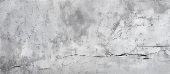 Poster - A black and white image showcasing a vintage concrete wall with a soft gray hue. The rough texture and solidarity of the surface are evident in this minimalist composition.