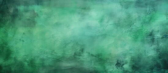 Canvas Print - A forest green background with swirling tints and shades of electric blue smoke creating a mesmerizing pattern, reminiscent of a natural landscape shrouded in darkness