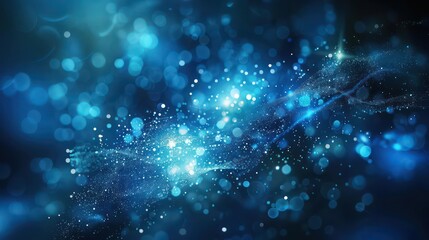 Wall Mural - sense of technology, blue sense of business