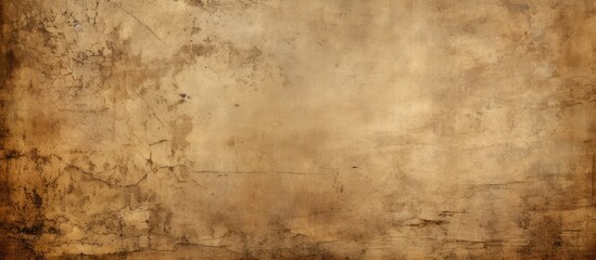 Canvas Print - A closeup of a weathered piece of brown paper with a woodlike texture, showcasing various tints and shades of beige in a rectangular pattern. This visual arts piece resembles aged flooring or soil