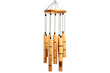 Serene bamboo wind chime, isolated.. On Transparent Background