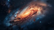planets, stars and galaxies in outer space showing the beauty of space exploration.