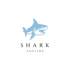 Shark logo design icon vector template