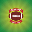 Super Bowl Weekend Party Vector Illustration. Super Bowl Weekend Party themes design concept with flat style vector illustration. Suitable for greeting card, poster and banner.