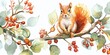 Eichhörnchen im Wald, made by AI