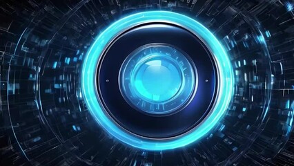 Abstract security digital technology background protection mechanism and system privacy blue shield coding