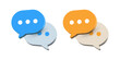 © icons gate - 3d chat icon speech bubble symbol Chat message icons - talk message Bubble chat speech text box icon , social media communication background concept. vector illustration