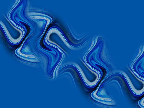 Abstract blue smooth shapes and soft lights texture background, Blue dynamic shapes pattern backgroundm for your design	