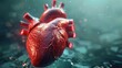 Heart image for human health awareness. Generate AI image