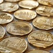 Laser engraved gold coins each commemorating