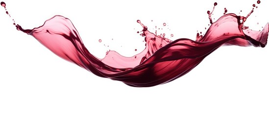 Canvas Print - A bold splash of red wine contrasts against a pure white background, creating a striking image that captivates the eye and evokes the senses