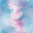 Colorful abstract painting with blue and pink