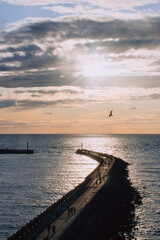 Wall Mural - Beach line in Darlowo Baltic Sea. Poland