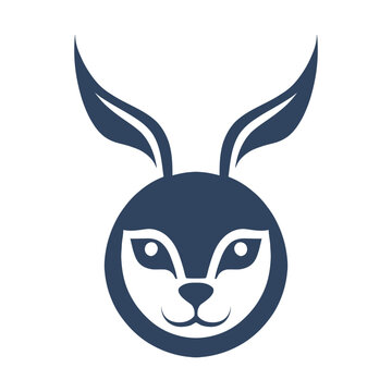 Rabbit head vector icon isolated on white background for your web and mobile app design