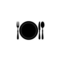 Poster - Logo restaurant icon isolated on transparent background