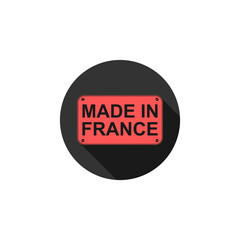 Sticker - Made in France icon isolated on transparent background