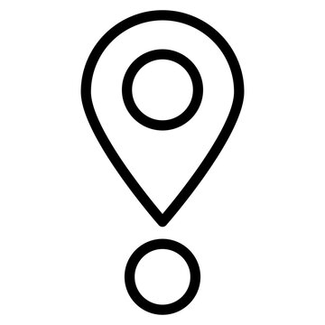 Location pin icon. Map pin place marker. Location icon. Map marker pointer icon set. GPS location symbol collection.