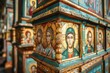 The iconostasis of the church, crowned with ancient icons: a touch of spiritual history and the greatness of faith