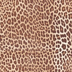 Poster - A high-resolution, seamless texture that mimics the look of tan leopard fur with distinct, well-defined spots, ideal for print and digital design use.