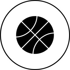 Sticker - Basketball Icon