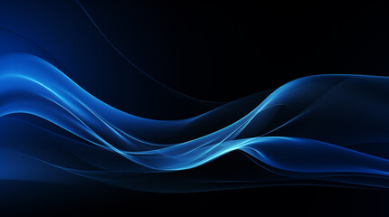 Wall Mural - blue dark background for wide banner. Blue background. Abstract blue dark background