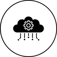 Wall Mural - Cloud Computing Icon